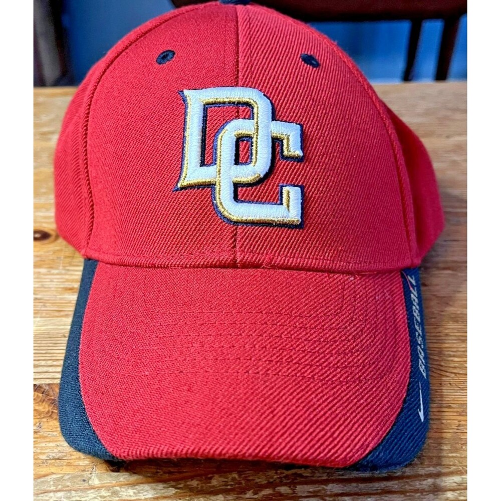 Nike Washington Nationals Hat DC Logo Adjustable Strap Back MLB Red Nats